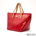 LOUIS VUITTON Monogram Vernis Bellevue PM Tote Bag Handbag Pomme D'amour M93583