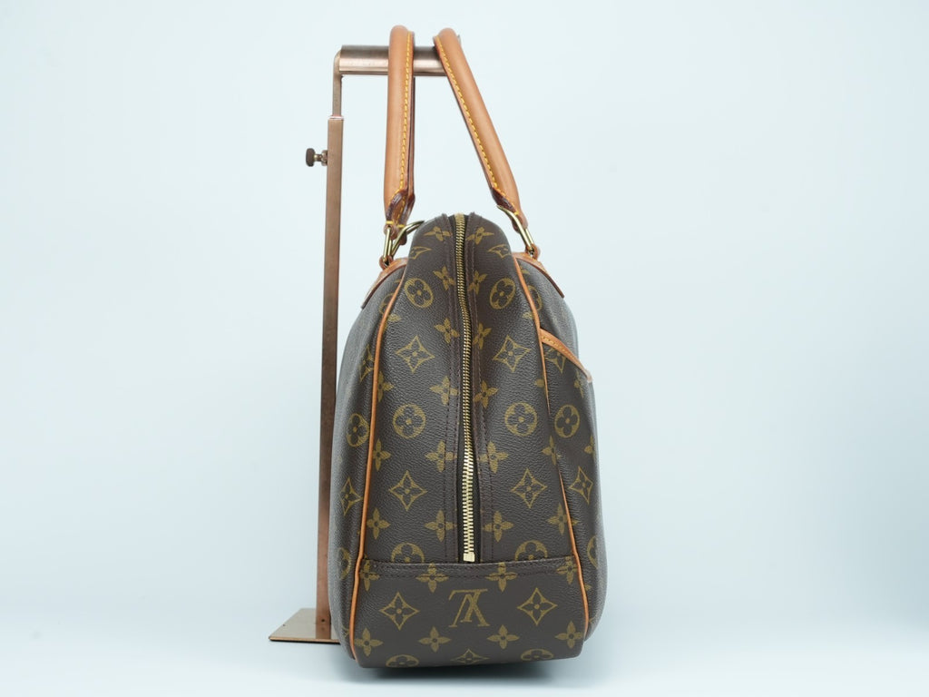 LOUIS VUITTON  Deauville Hand Bag Monogram Leather Brown M47270 LV