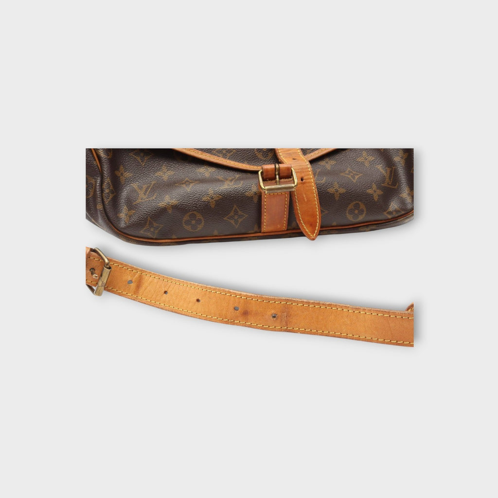 Louis Vuitton Saumur 35 Shoulder Bag Canvas Leather Monogram Brown M42254 【B】
