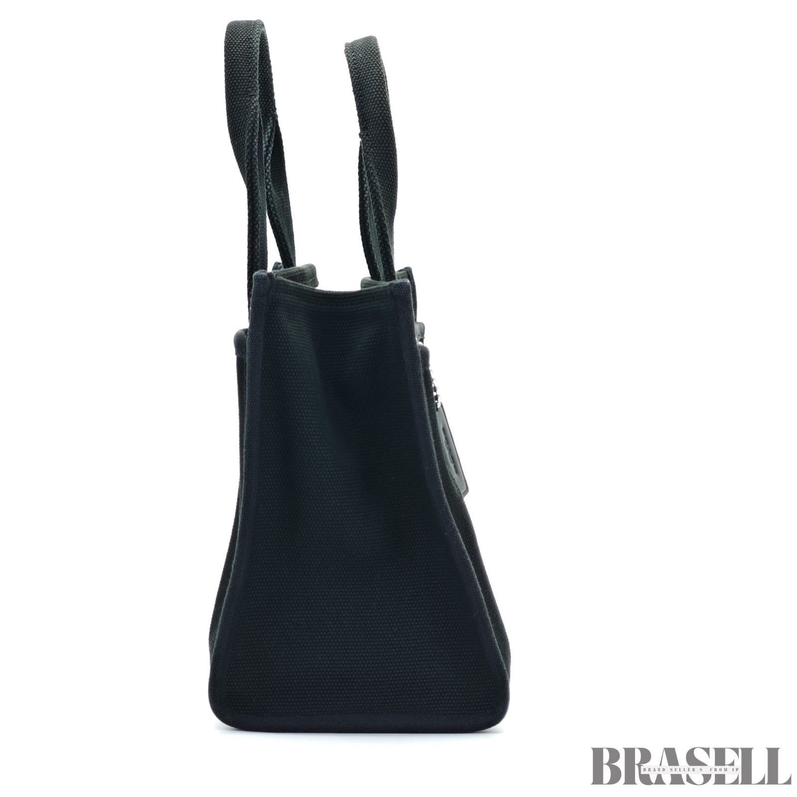 COACH Cargo Tote Bag Embroidered Black for Men and Women