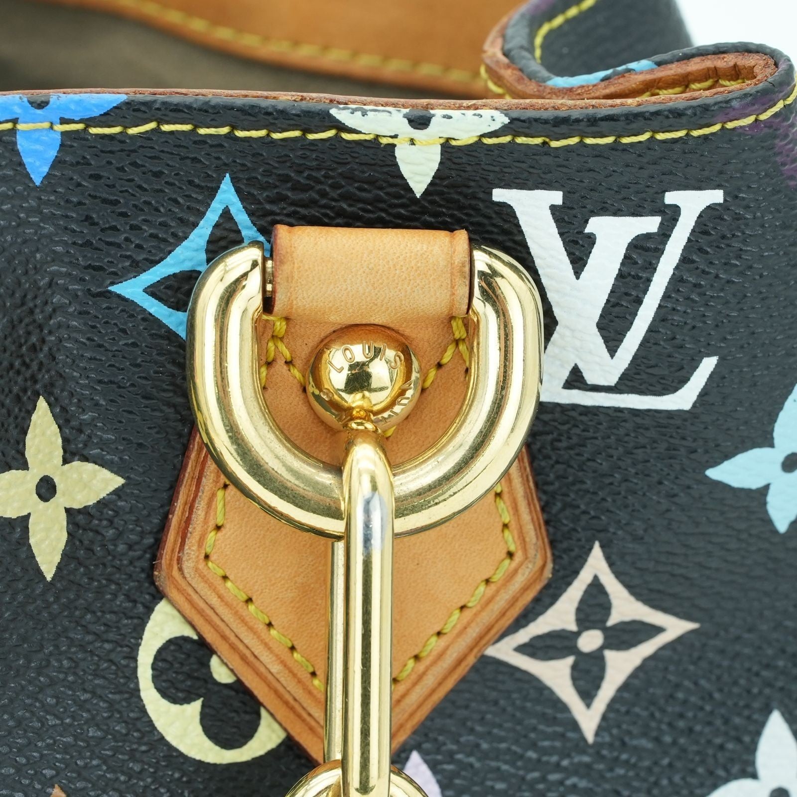 LOUIS VUITTON Multicolore Audra M40048 Handbag Noir Black Women's