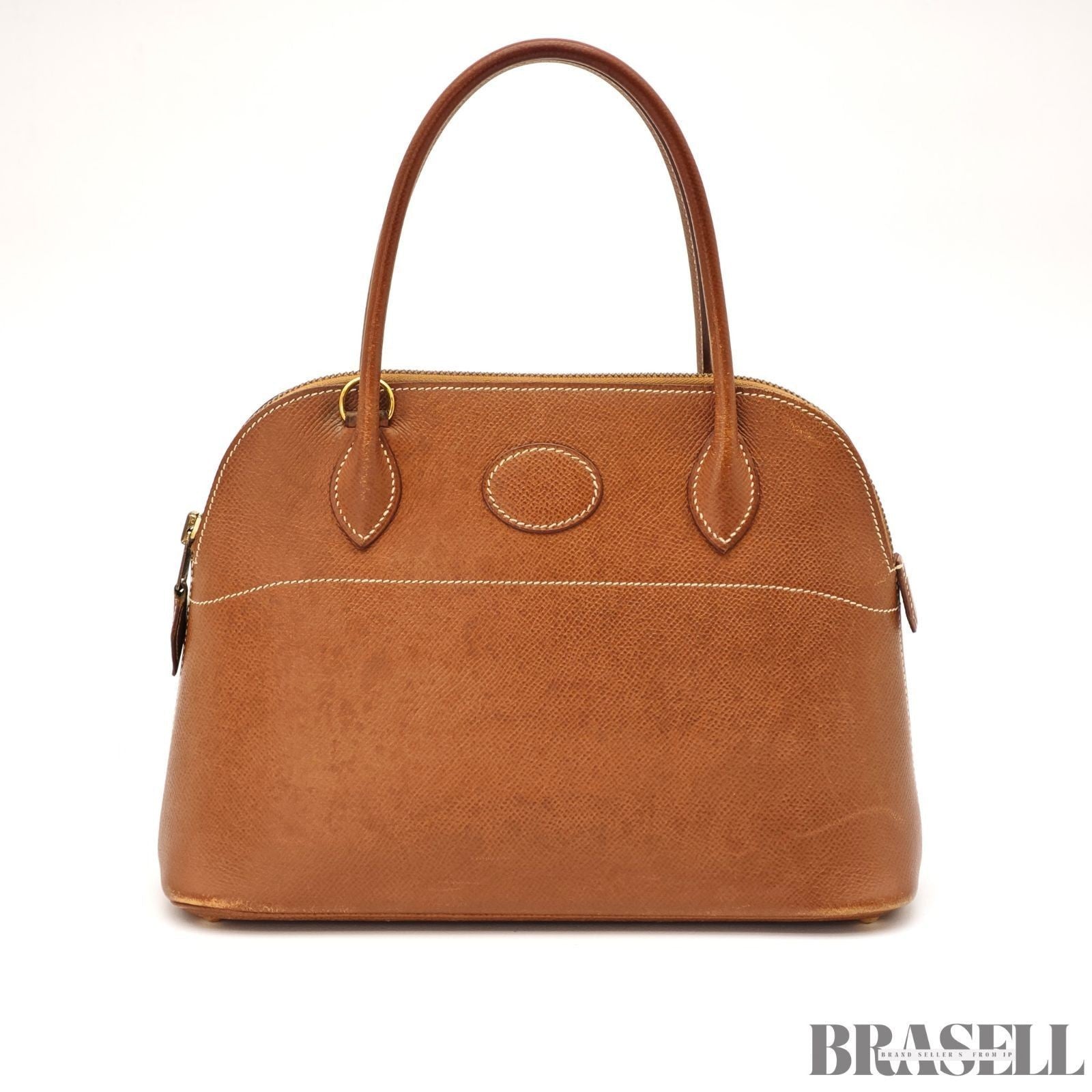 Hermes Bolide 27 Voe Epson 2way Handbag Shoulder Bag Brown Gold