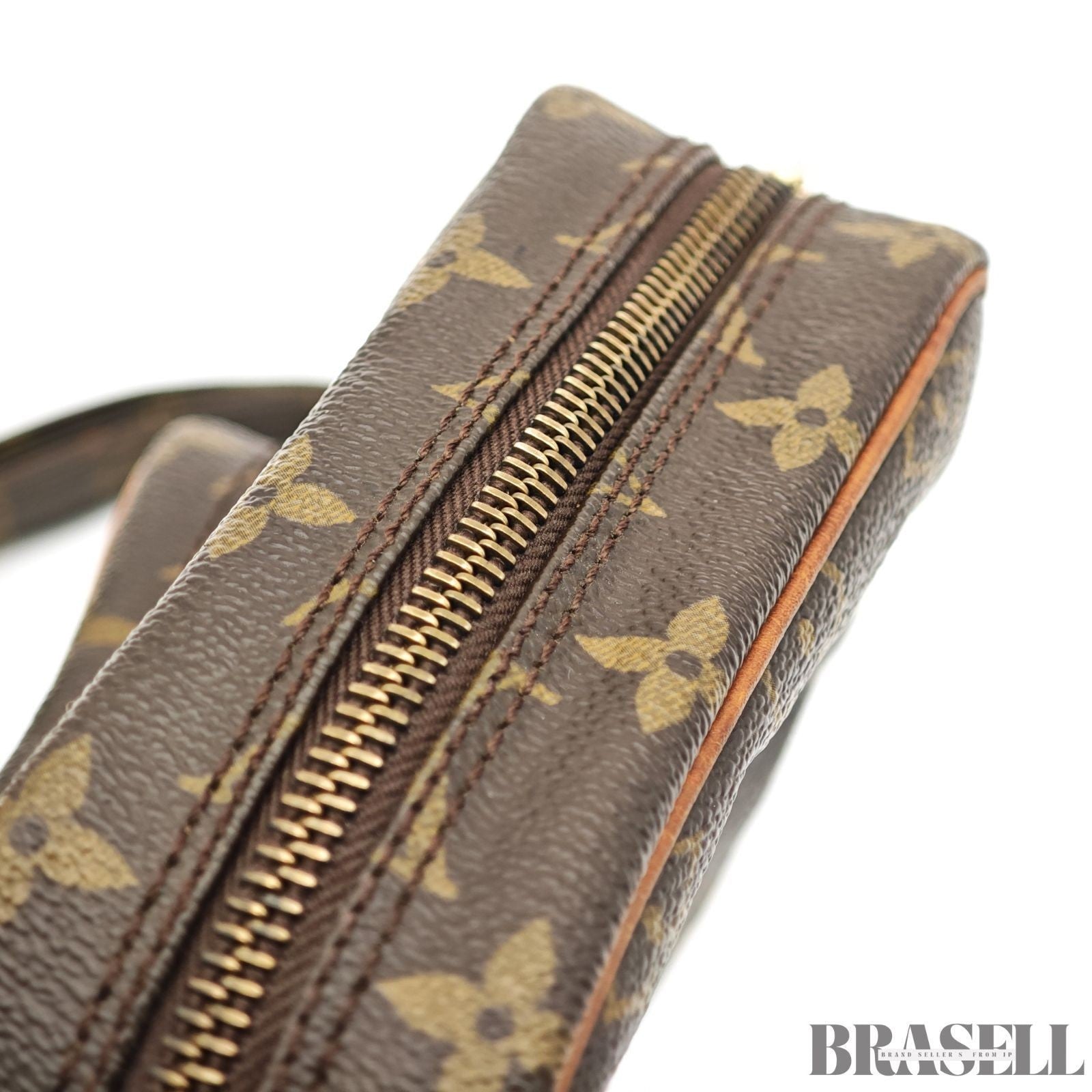 LOUIS VUITTON Amazon Crossbody Shoulder Bag Monogram Leather Canvas Brown M45236