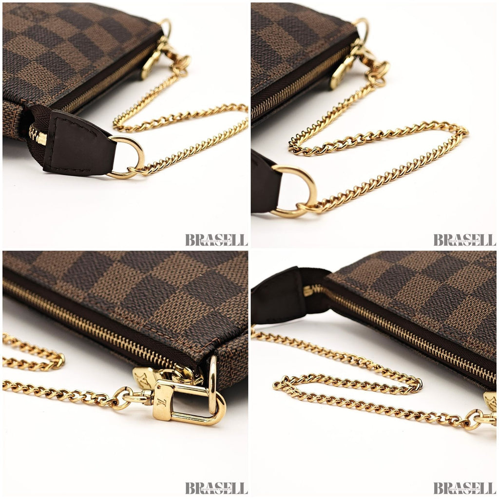 Louis Vuitton Damier Ebene Mini Pochette Accessoires M58009 Handbag Brown
