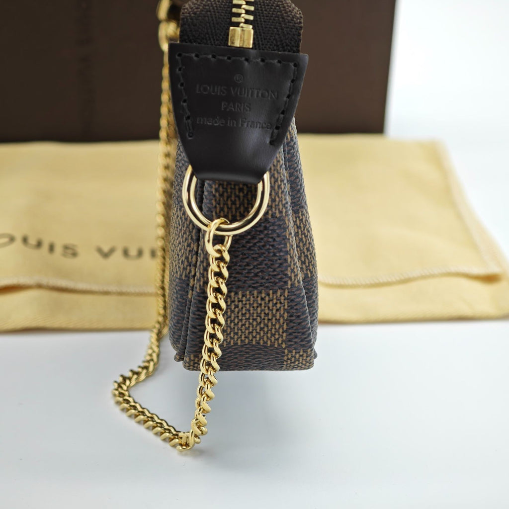 Louis Vuitton Damier Mini Pochette Accessoires Bag Brown Women’s N58009