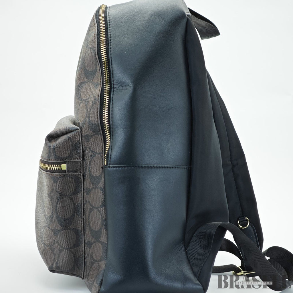 COACH Charlie Signature Backpack Brown color for Men and Women