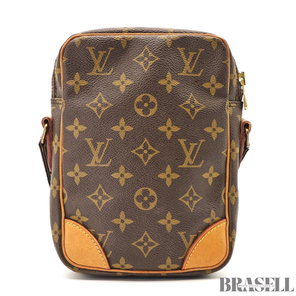 LOUIS VUITTON Danube M45266 Shoulder Bag Monogram Leather Brown France Women