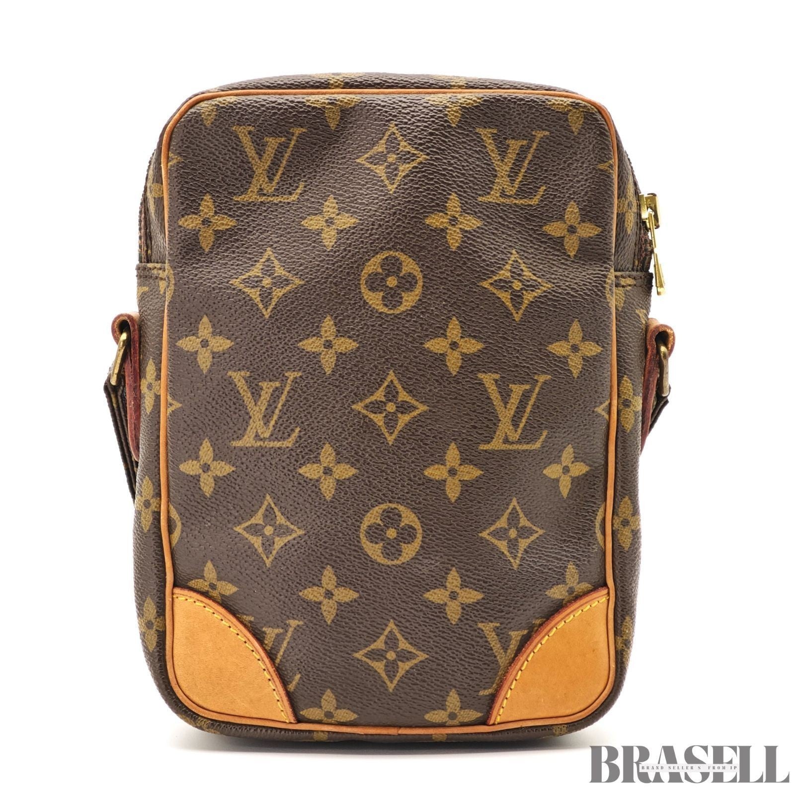 LOUIS VUITTON Danube M45266 Shoulder Bag Monogram Leather Brown France Women