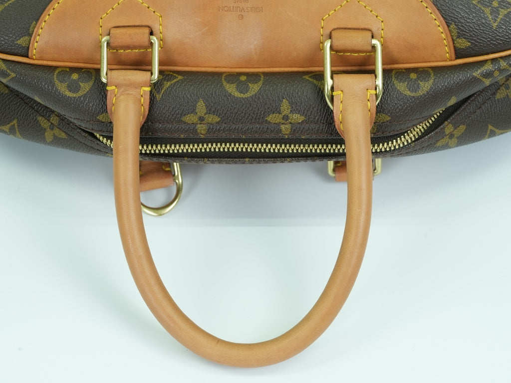 LOUIS VUITTON  Deauville Hand Bag Monogram Leather Brown M47270 LV