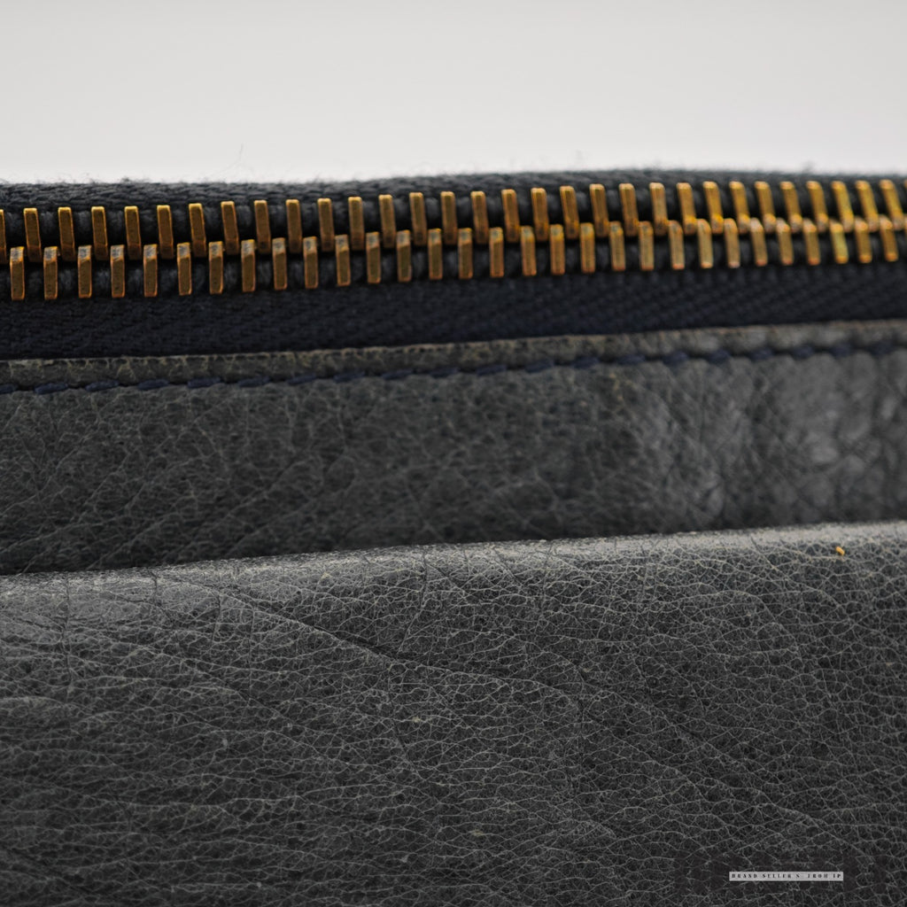 BALENCIAGA The Day Shoulder Bag Leather Hobo Bag Black