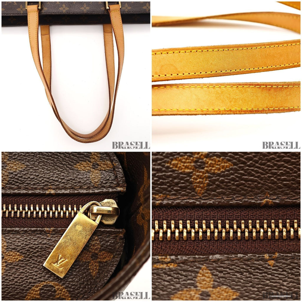 Louis Vuitton Luco M51155 Tote Bag Monogram Canvas Leather Brown Women’s