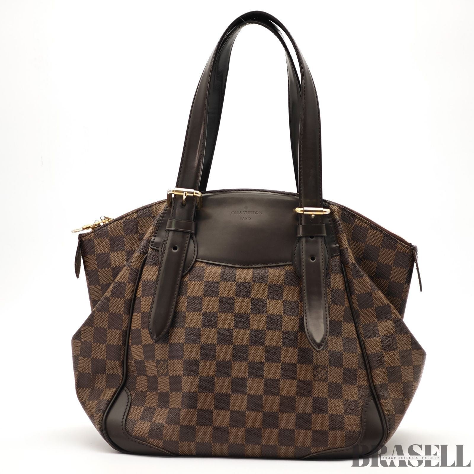 Louis Vuitton Damier Verona MM N41118 Bag Handbag Brown Women's With Key
