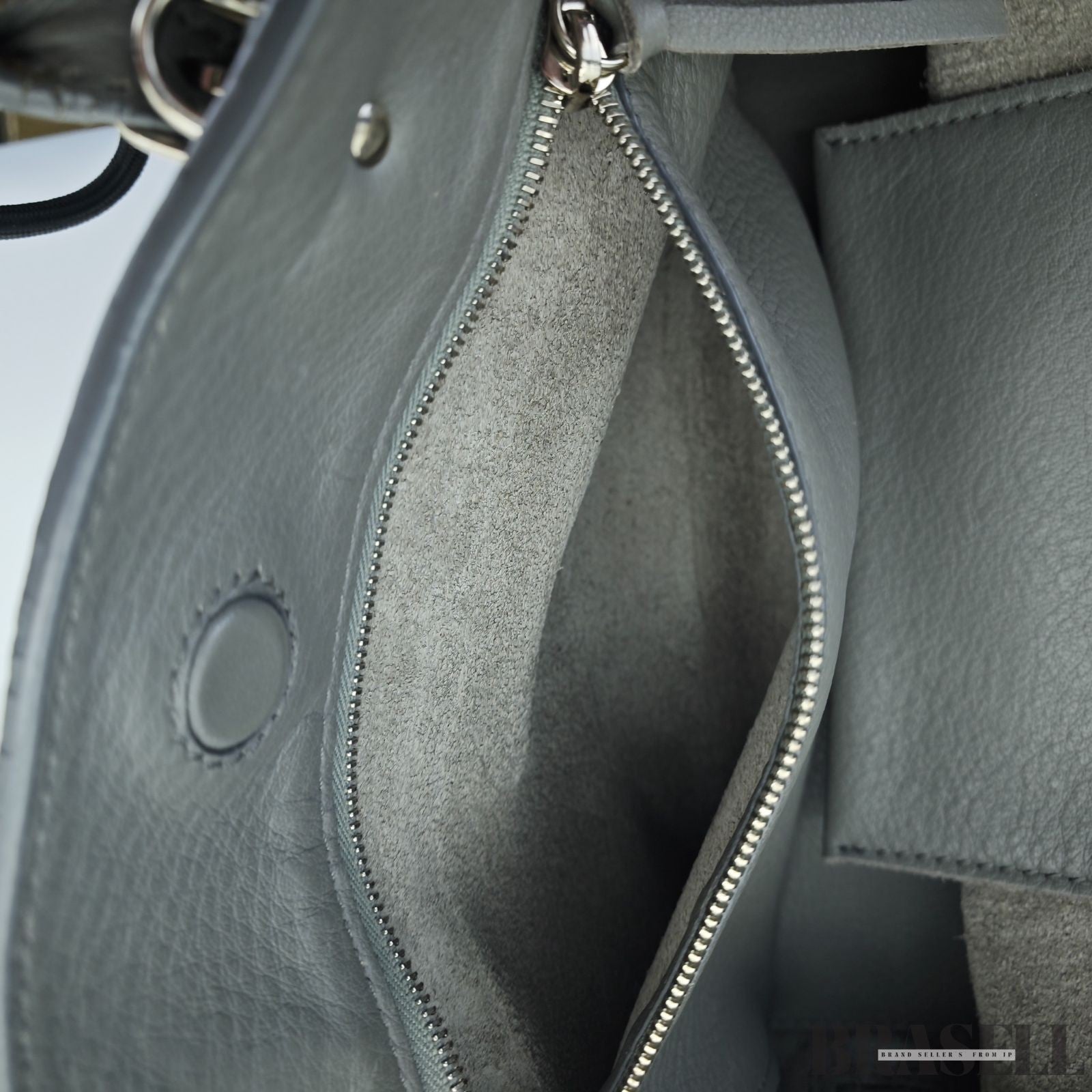 BALENCIAGA 2-Way Handbag Shoulder Bag Paper A4 357333 Gray color