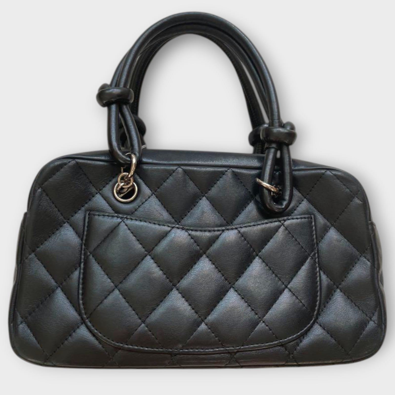 CHANEL Cambon Mini Bowling Bag No. 10 Black