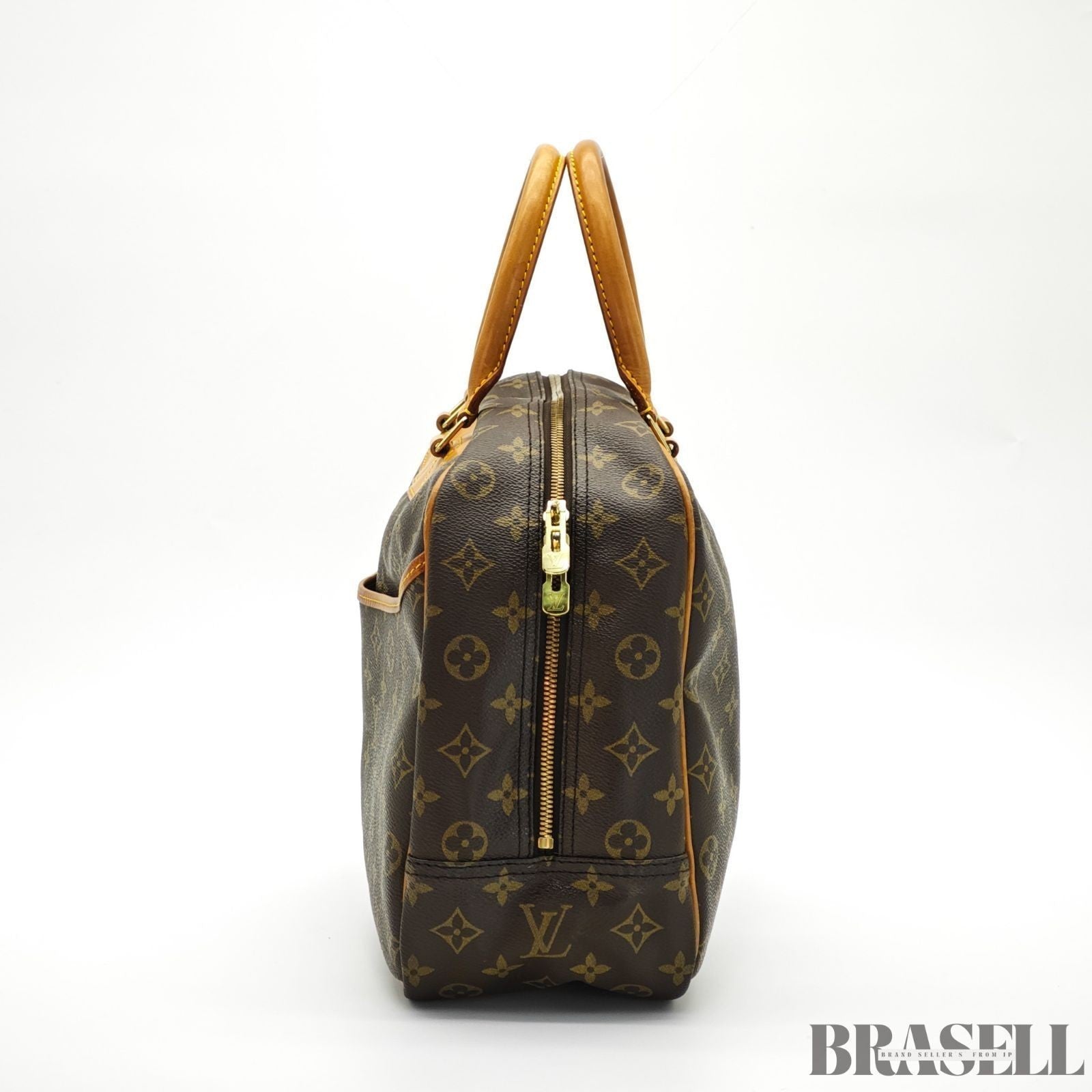 LOUIS VUITTON Deauville M47270 Monogram Travel Handbag Brown Women’s