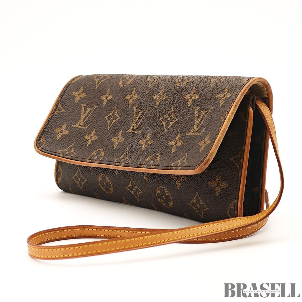 LOUIS VUITTON Pochette Twin GM 2Way Shoulder Bag Monogram Brown Spain CA0030