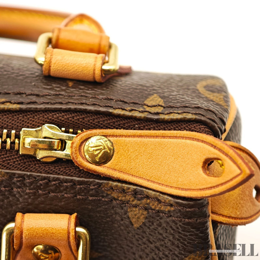 Auth Louis Vuitton Monogram Mini Speedy M41534 Hand Bag Tote Bag with Dust Bag