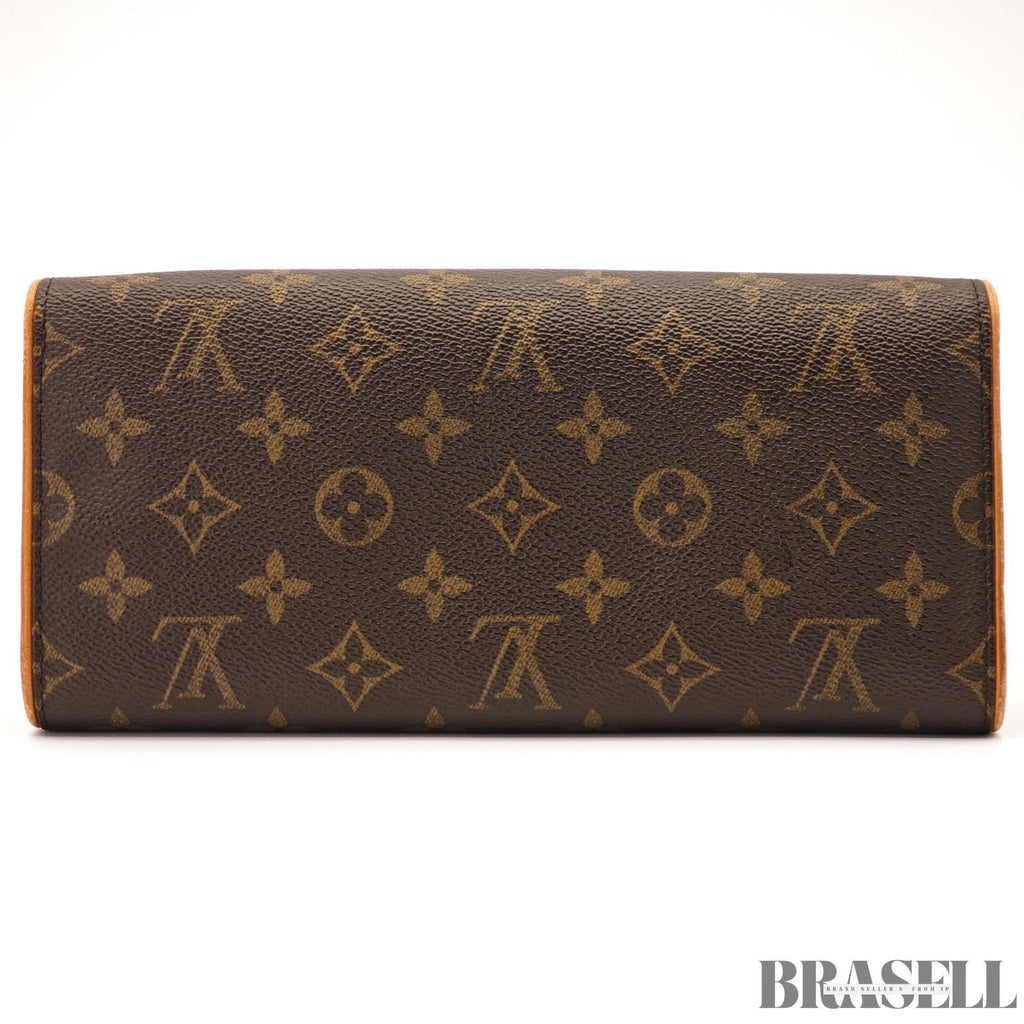 Louis Vuitton Pochette Twin GM M51852 Shoulder Bag Monogram Leather Brown Women