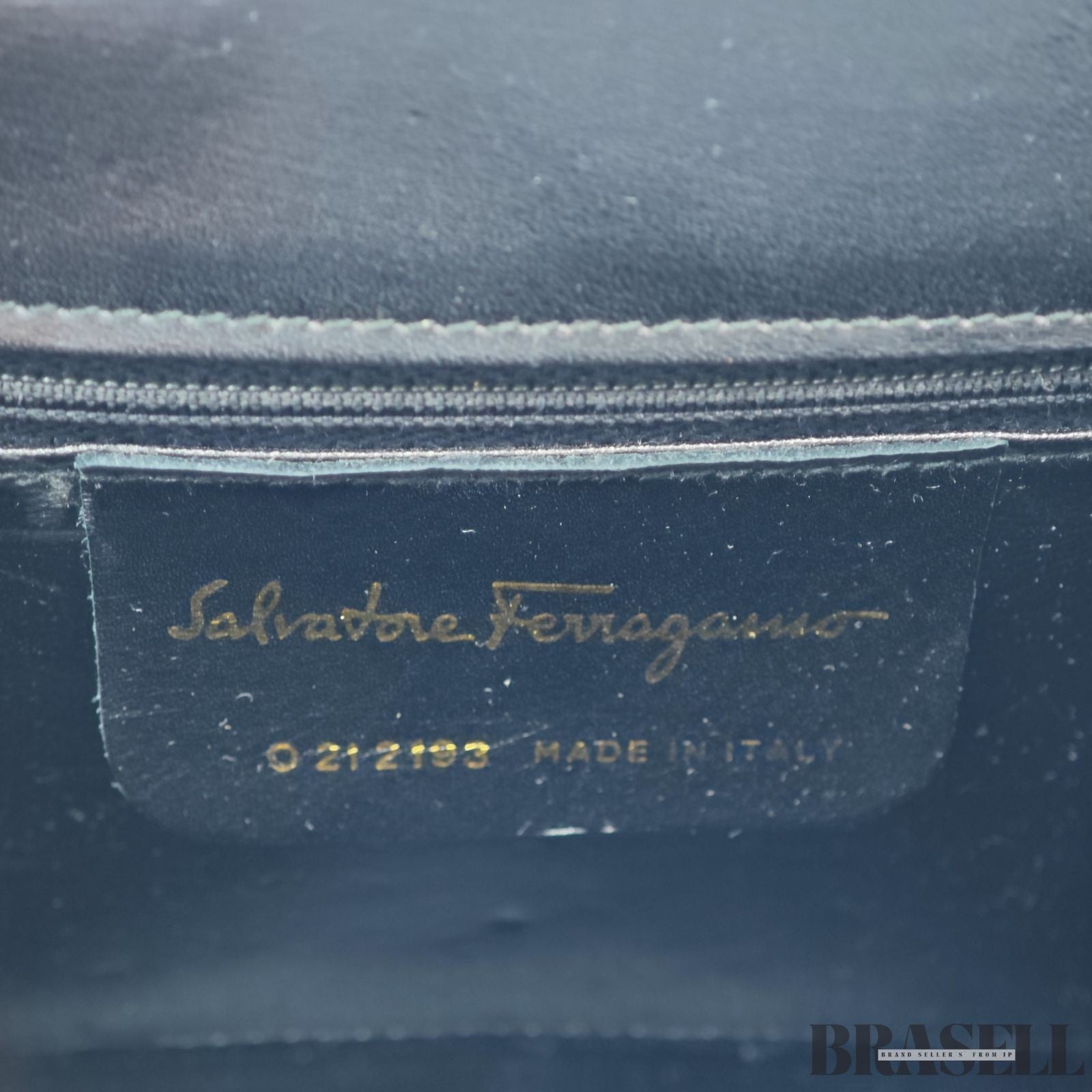 Salvatore Ferragamo Gancini Handbag with Flap Black color