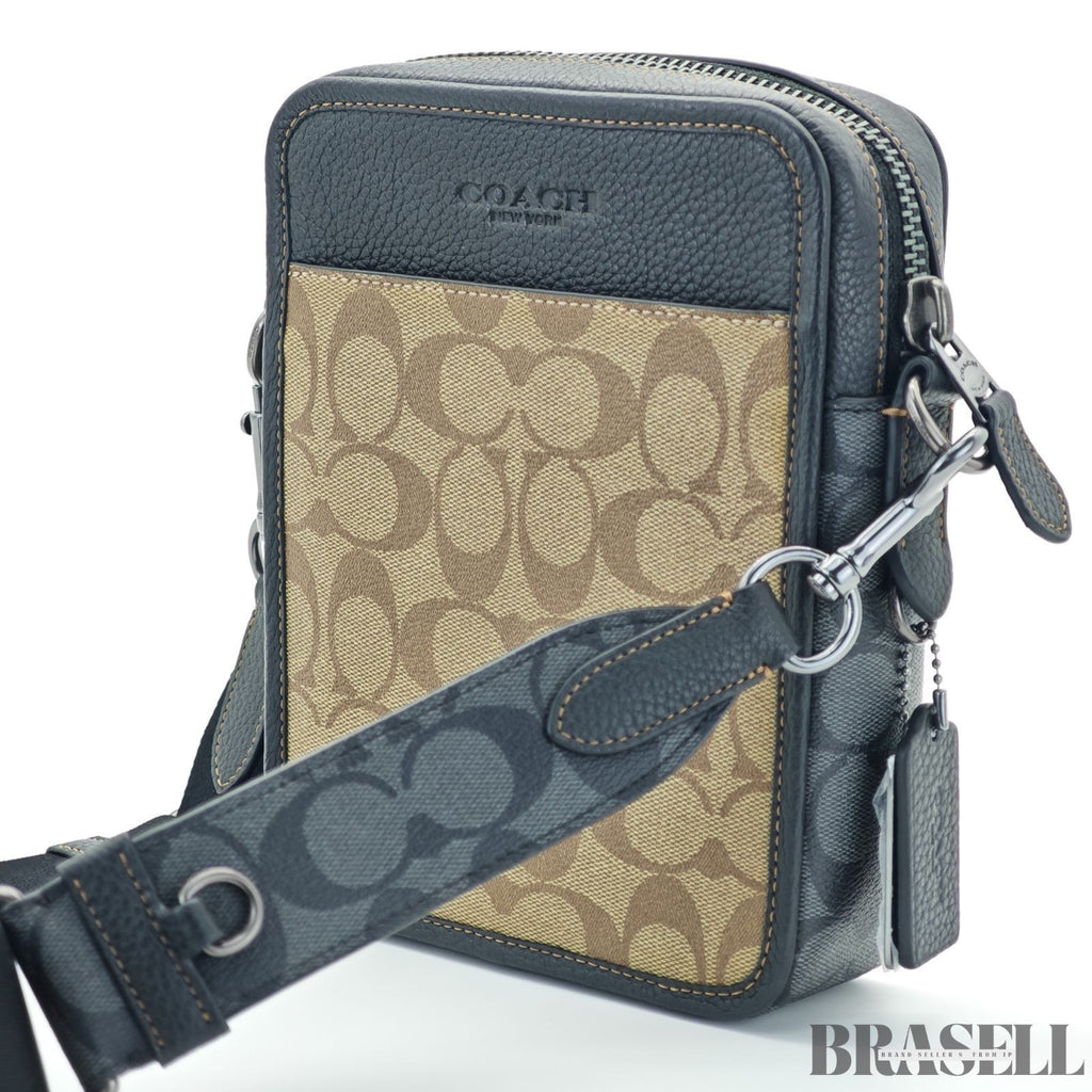 COACH Signature Sullivan Crossbody Bag CC090 Compact Khaki