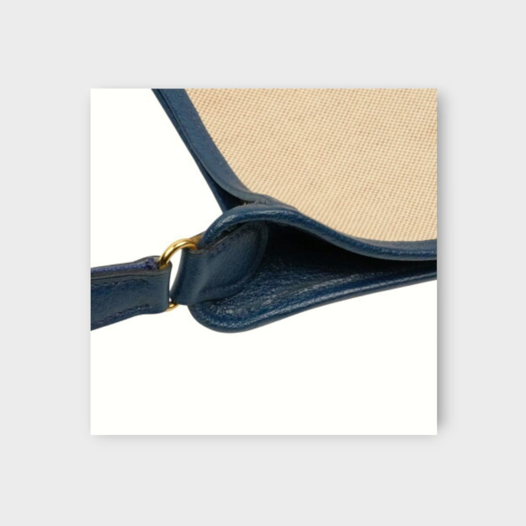 Hermès Vespa PM Vintage Canvas Shoulder Bag in Beige【A】