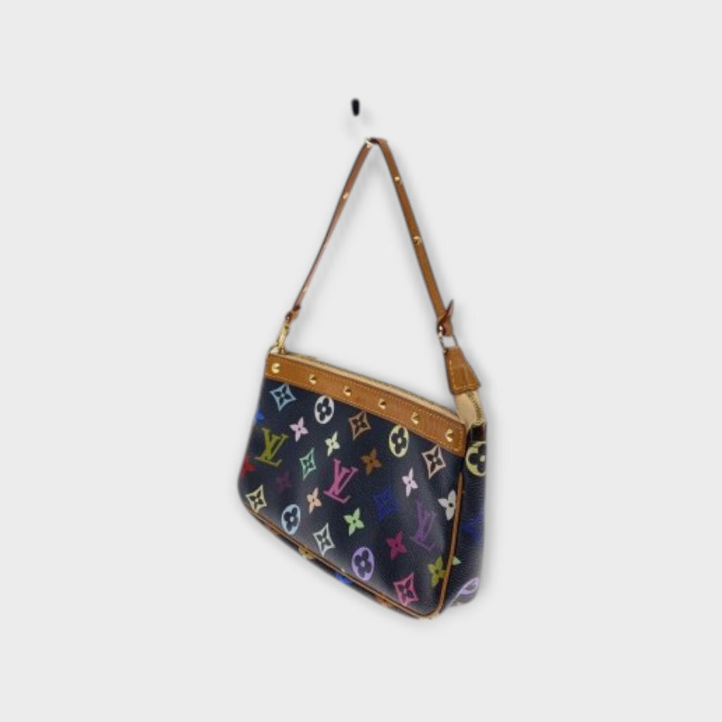 LOUIS VUITTON Monogram Multicolor Pochette Accessoire Accessory Pouch Handbag