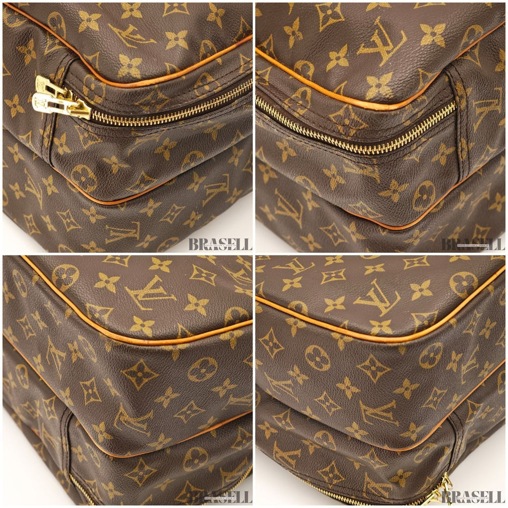Louis Vuitton Monogram Alizé Trois Poches M41392 Handbag Boston Bag Brown