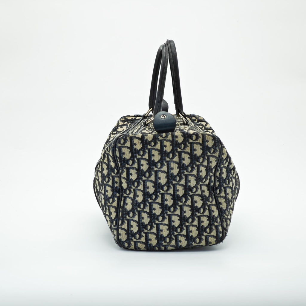 Dior Trotter Boston Bag Canvas Navy Color Women’s Bag