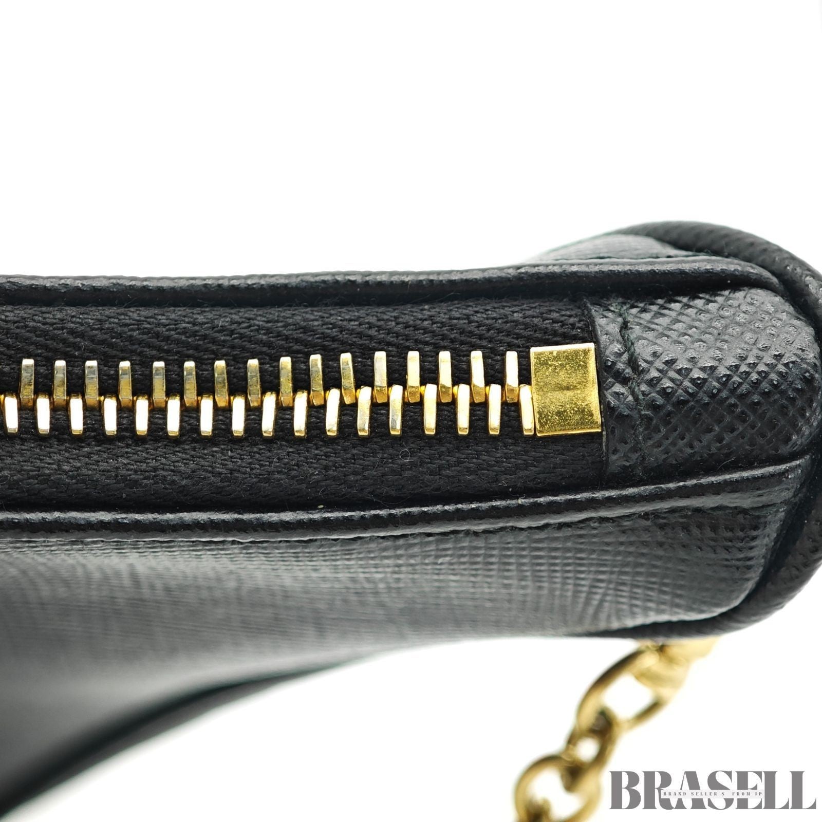 PRADA Re-Edition 2005 Saffiano 1BH204 Handbag Chain Nero Black Leather