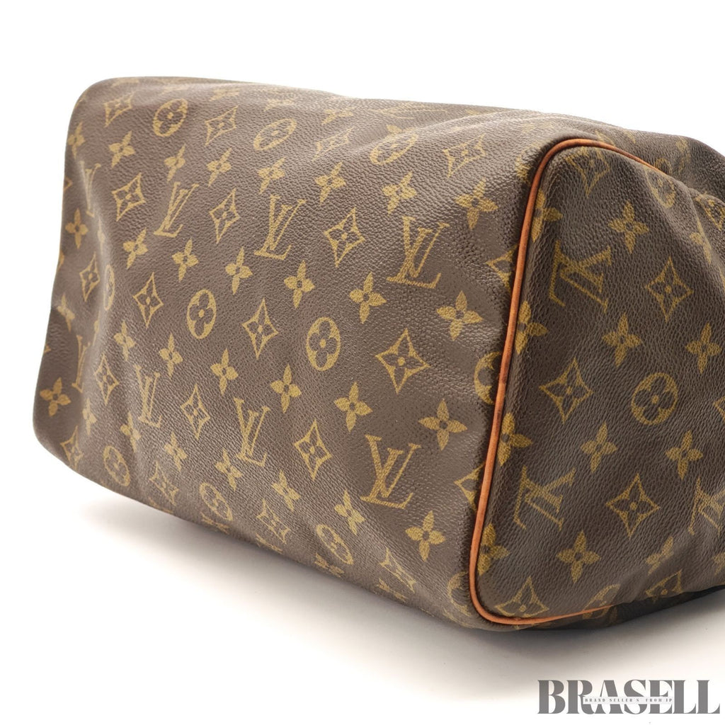 LOUIS VUITTON Speedy 30 M41526 Mini Boston Bag Brown Monogram Canvas Women's