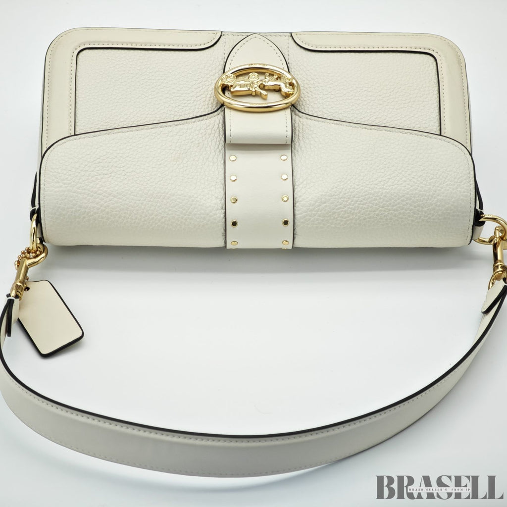 COACH Sulky F05497 Handbag Flap Compact Chalk Ivory Women’s