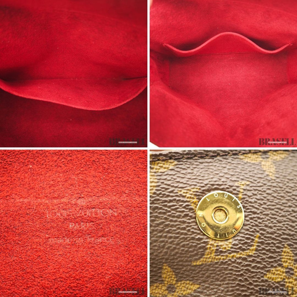Louis Vuitton Recital M51900 Monogram Canvas Brown Handbag w/Box Dust Bag