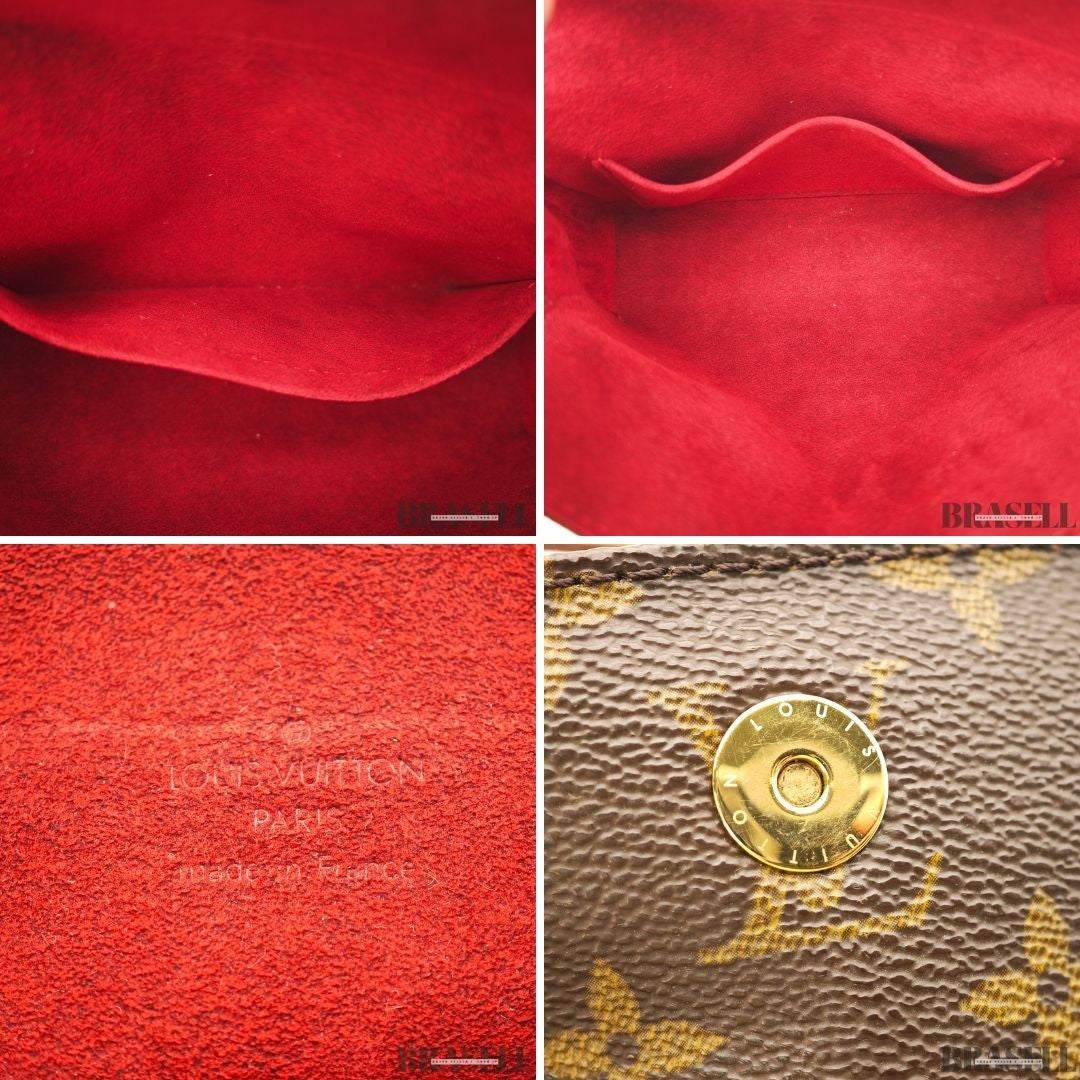 Louis Vuitton Recital M51900 Monogram Canvas Brown Handbag w/Box Dust Bag