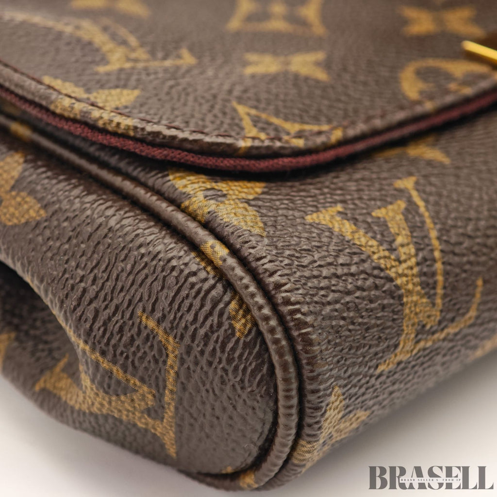 LOUIS VUITTON Monogram Favorit MM Shoulder Bag 2way M40718 Auth FL3175