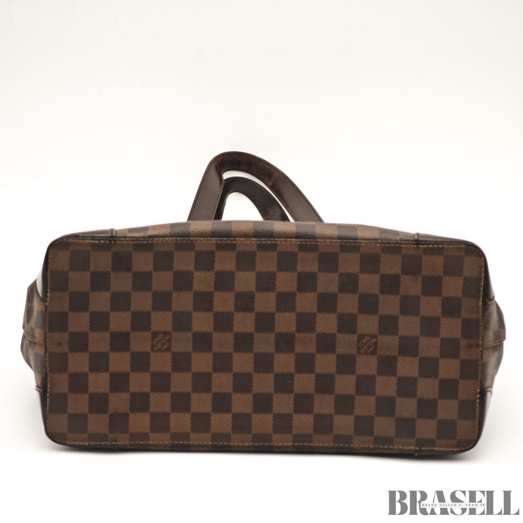Louis Vuitton Hampstead MM N51204 Damier Ebene Tote Bag Handbag Brown