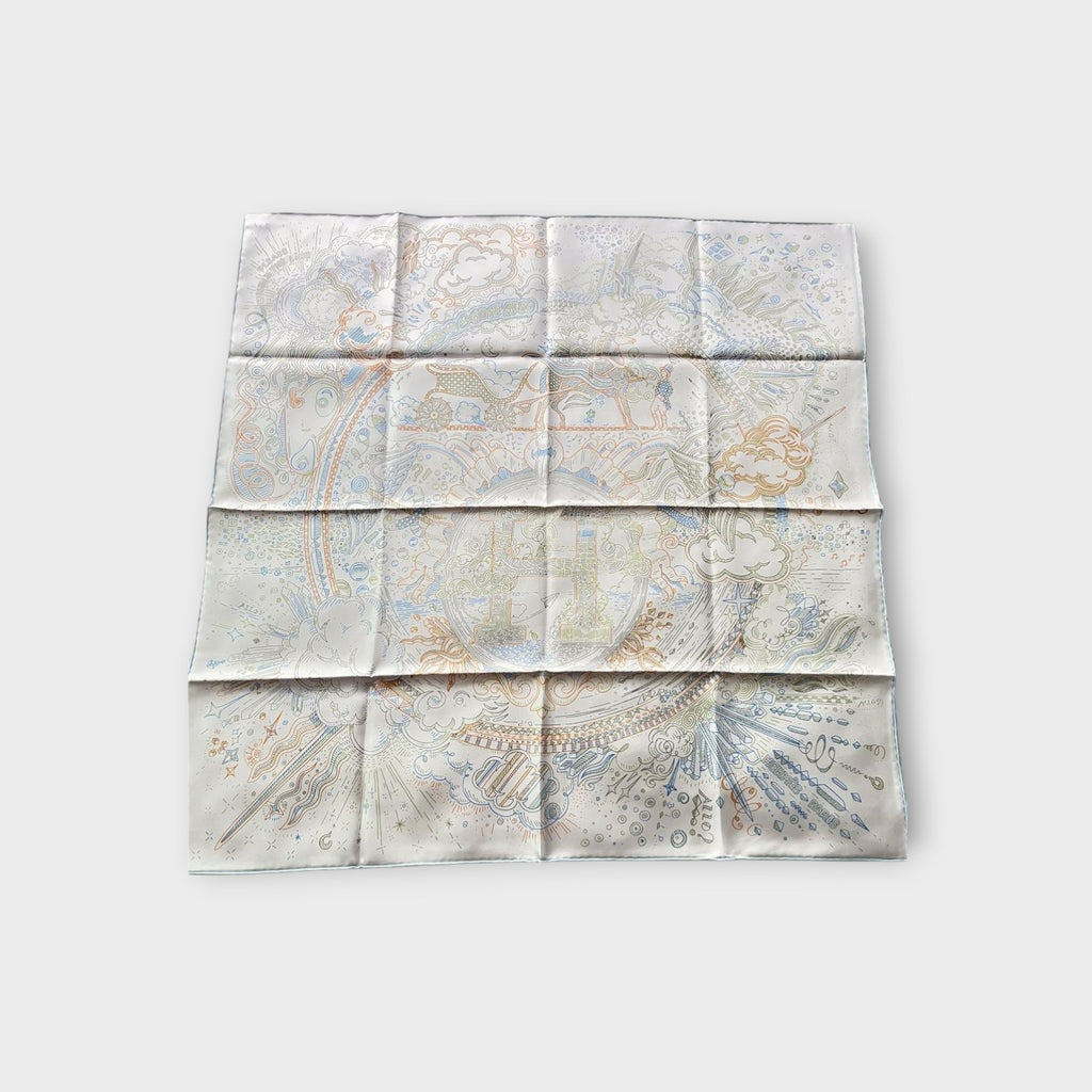 Hermès Carré 90 Please, Hold the Line 2025 100% Silk Square Scarf 【N】