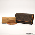 Louis Vuitton Pochette Twin GM M51852 Monogram Canvas Brown Shoulder Bag