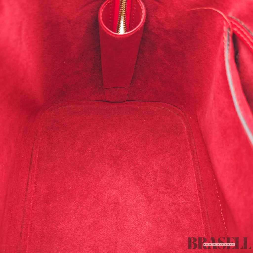 Louis Vuitton Epi Alma M52147 Castillian Red Handbag Tote Bag Leather Woman