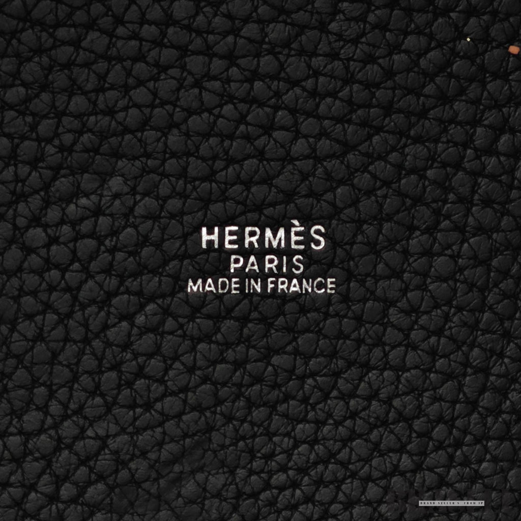HERMES Picotin Lock 18 PM Taurillon Clemence Handbag Tote Bag Black Dust Bag