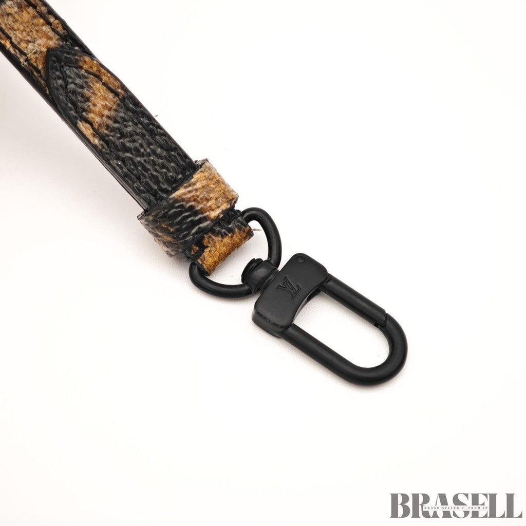 Louis Vuitton Monogram Reverse Leopard M43001 2Way Handbag Brown Black Canvas