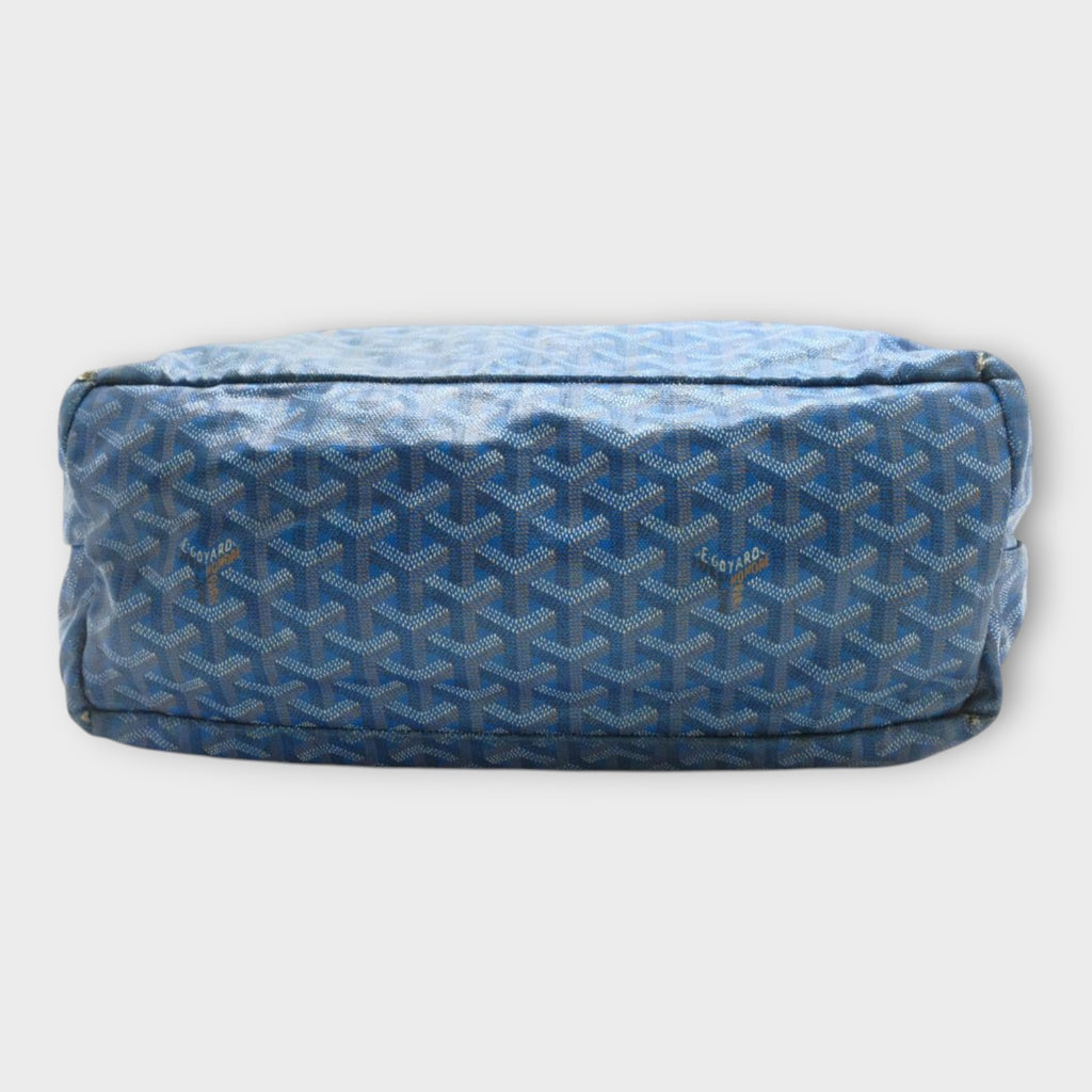 Goyard Saint Louis Tote Bag PM Blue with Pouch