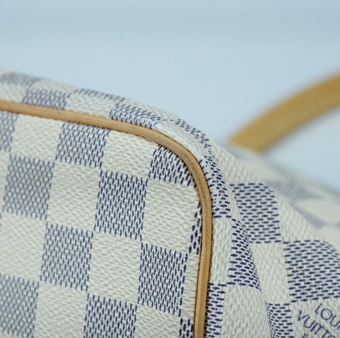 LOUIS VUITTON Damier Azur Saleya PM N51186