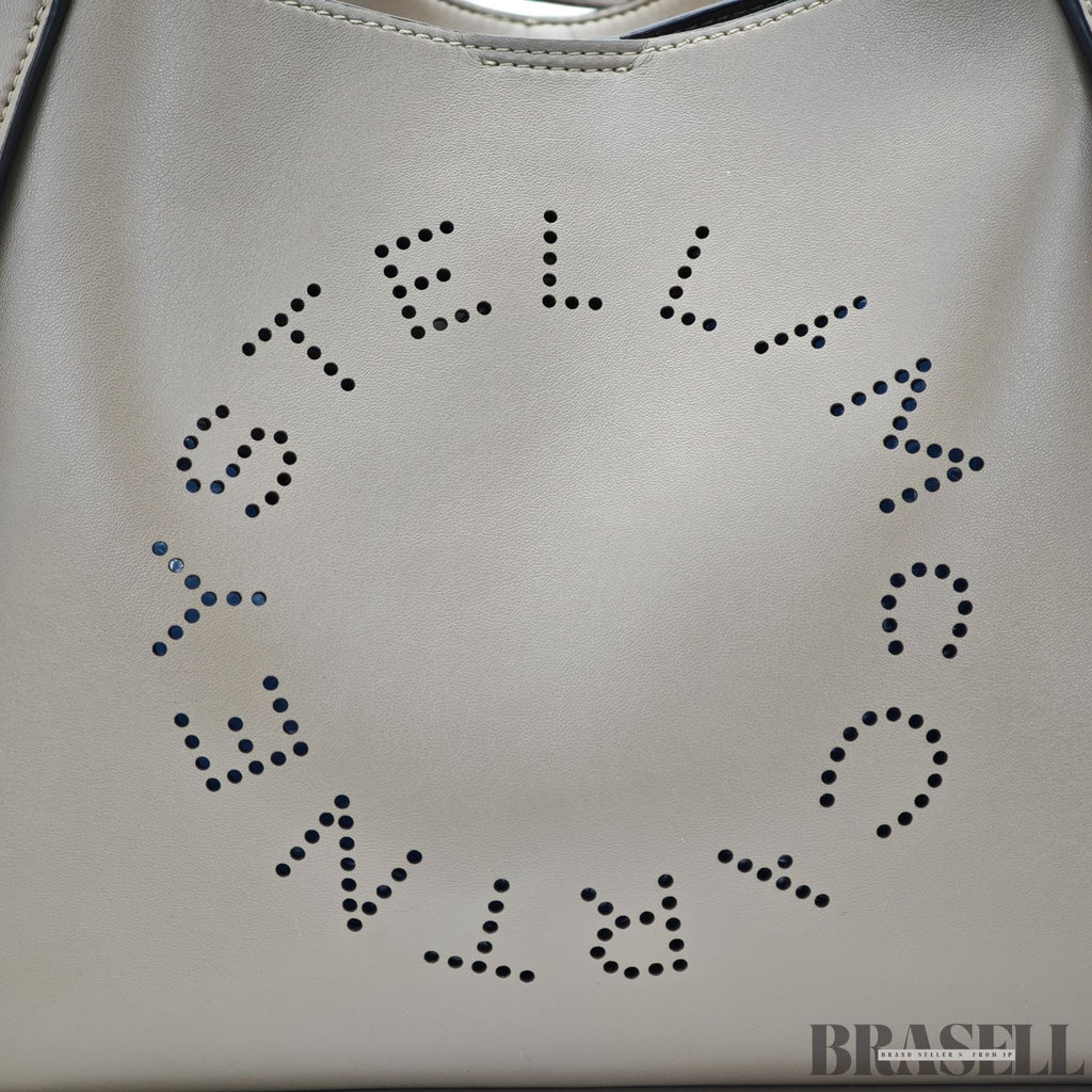Stella McCartney 2-Way Tote Bag 513860 Greige with Case Large Capacity