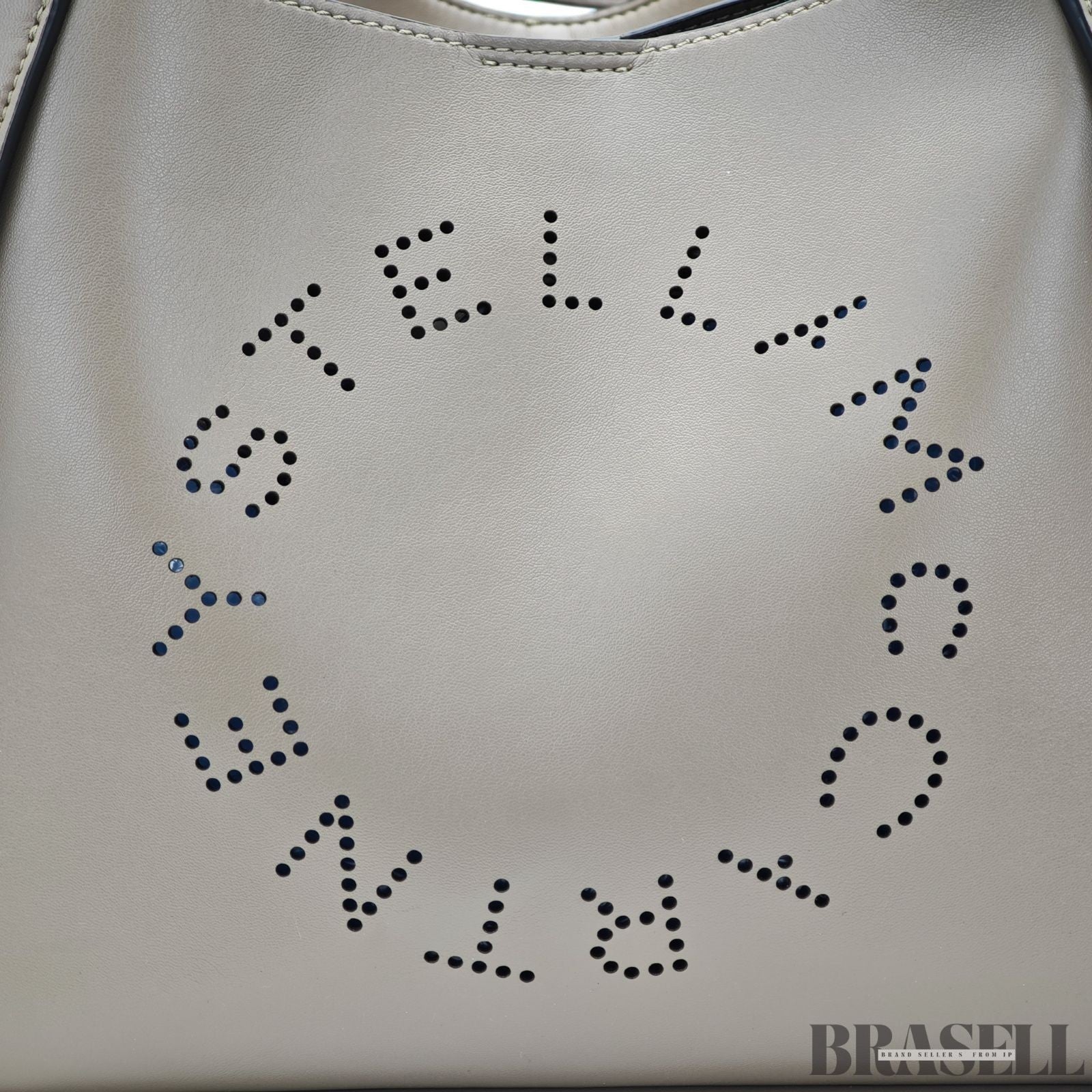 Stella McCartney 2-Way Tote Bag 513860 Greige with Case Large Capacity