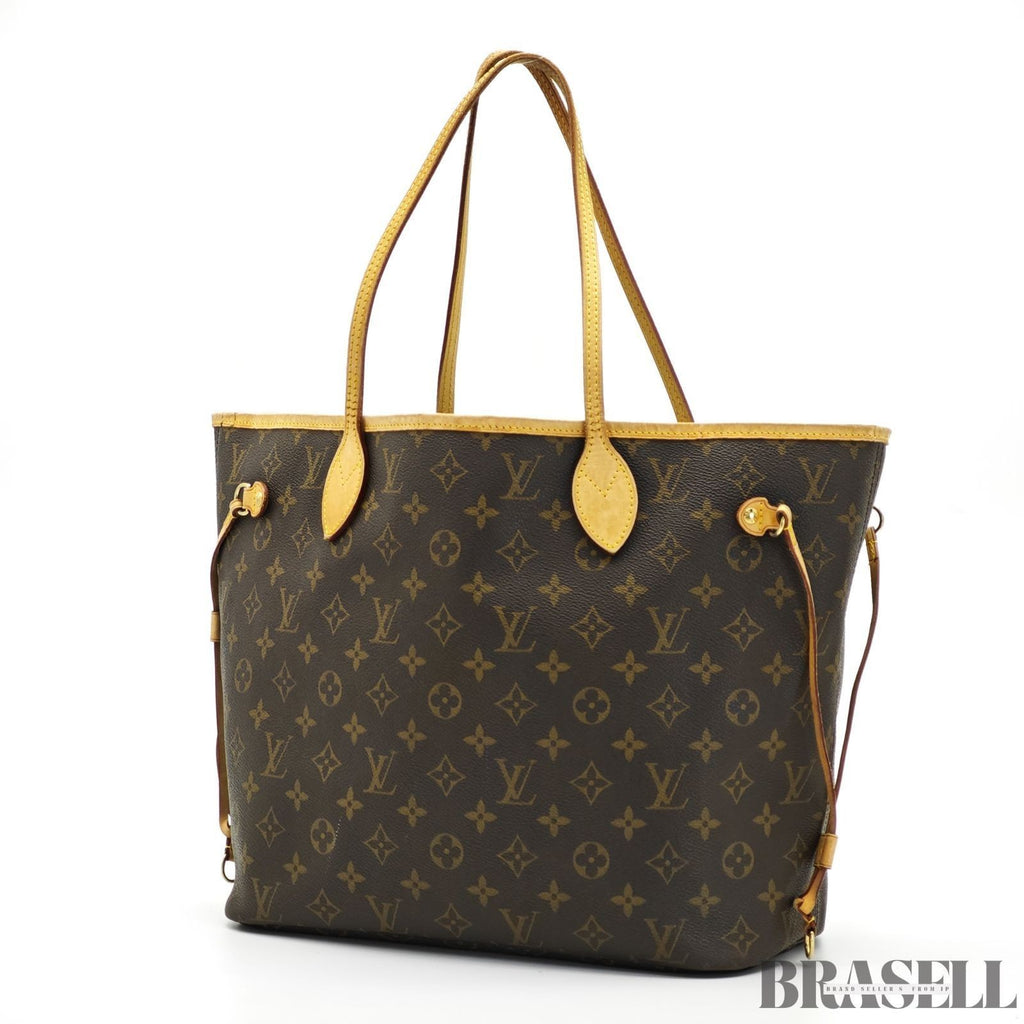 LOUIS VUITTON Neverfull MM M40156 Monogram Large Tote Shoulder Bag Brown