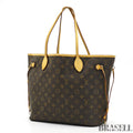 LOUIS VUITTON Neverfull MM M40156 Monogram Large Tote Shoulder Bag Brown