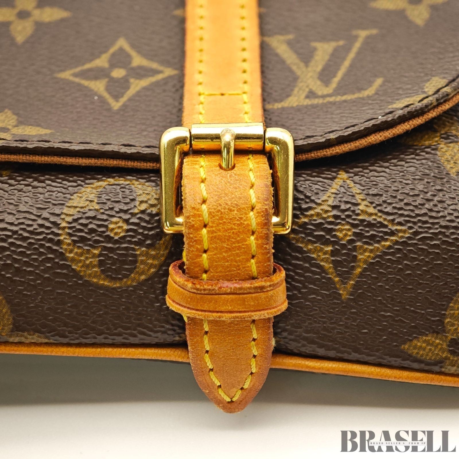 Borsa a tracolla Louis Vuitton Marelle M51159 Monogram marrone marsupio in...
