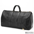 Louis Vuitton Epi Keepall 55 Black Embossed Logo Boston Bag M59142 Epi Leather