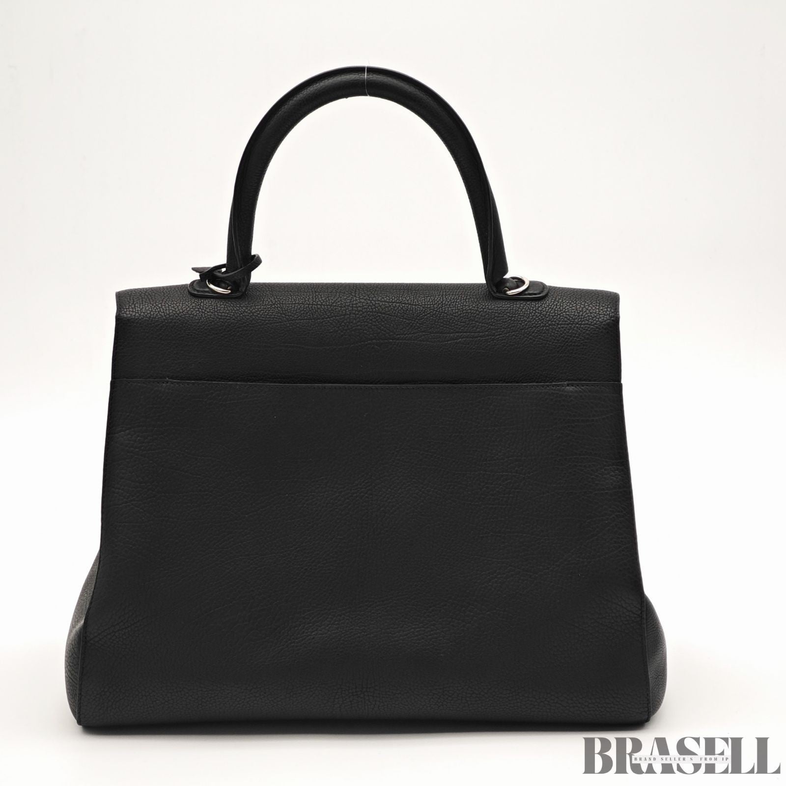 Delvaux Brillant MM Handbag Shoulder Bag 2-Way Black Women’s With Dust Bag