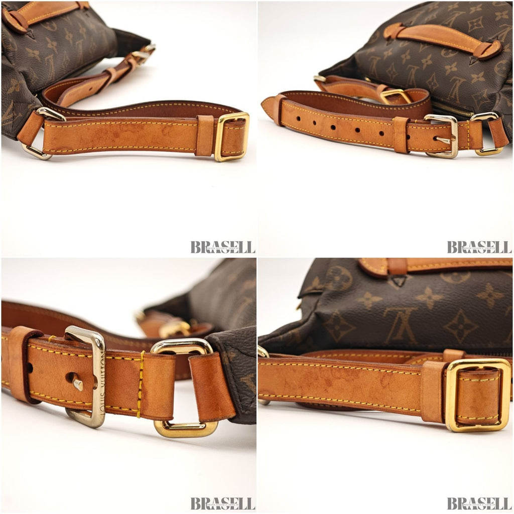 LOUIS VUITTON Monogram Bum Bag Canvas M43644 Brown Crossbody Bag Auth